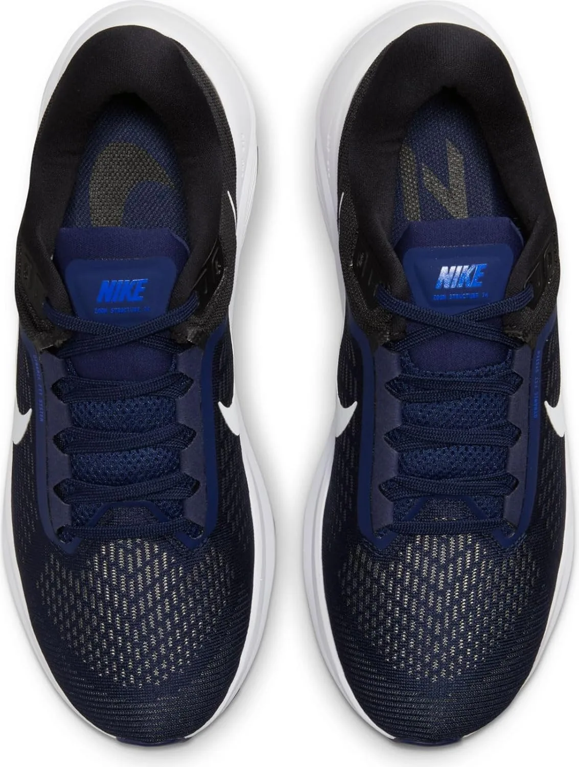 Кроссовки Nike Air Zoom Structure 24, темно-синий/белый-черный-белый, DA8535-402 — фото 4