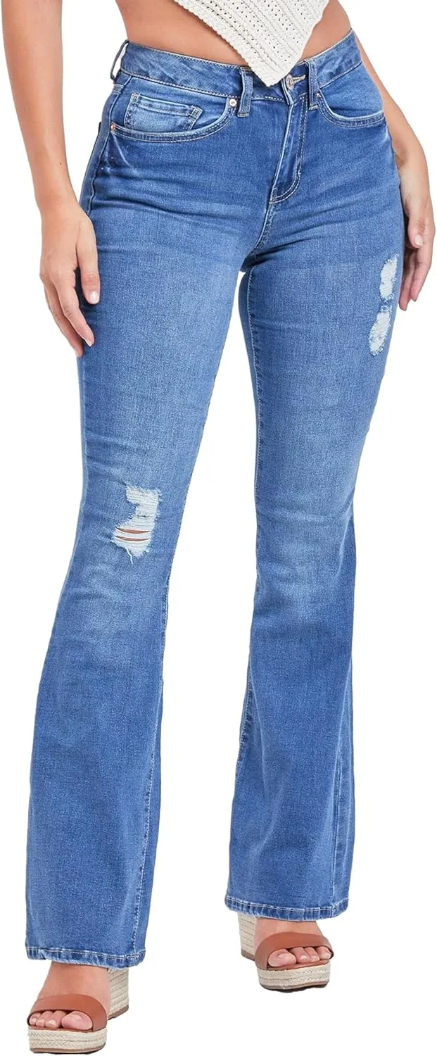 

YMI Women's YMI Jeans Junior классические джинсы с высокой посадкой и расклешенным низом