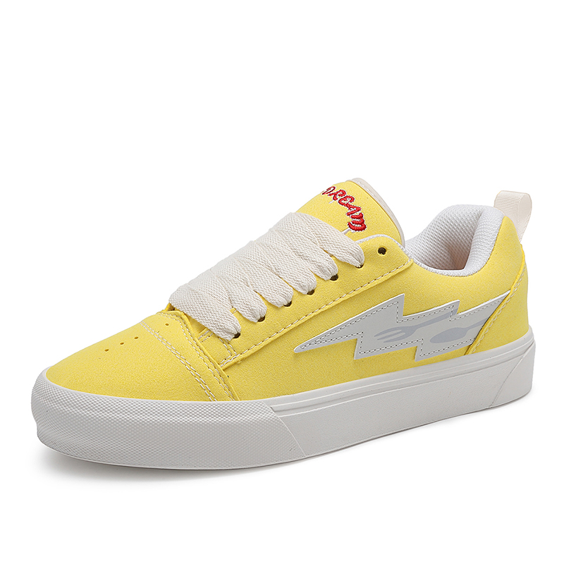 

JDXJ Желтые унисекс скейтерские кроссовки с защитой от истирания, легкие, низкие, цвет Yellow