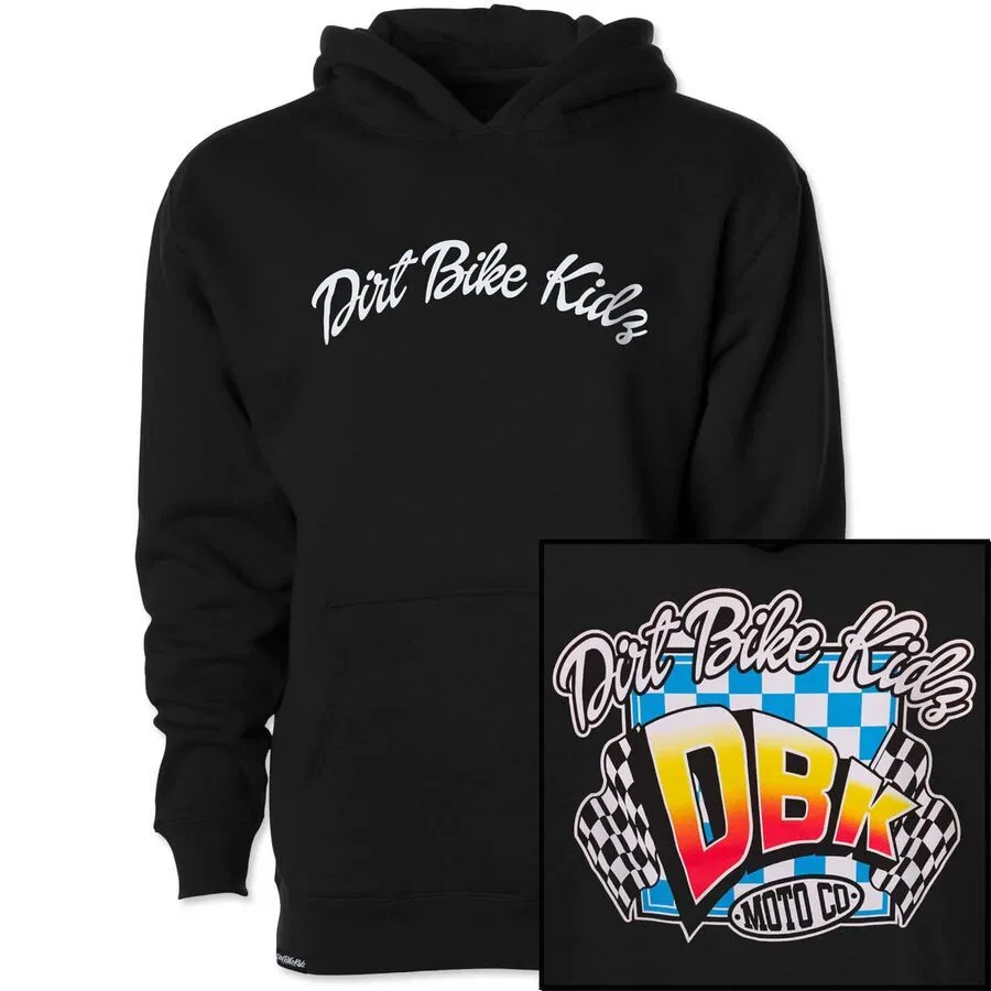 Молодежная толстовка с капюшоном «Чистая победа» Dirt Bike Kidz, Black