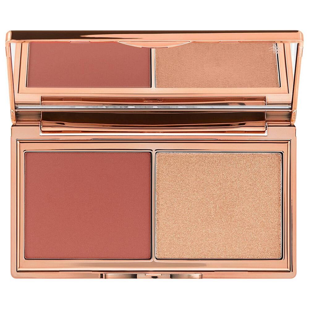 

Палетка румян и сияния Charlotte Tilbury Mini Hollywood, цвет Tan Deep