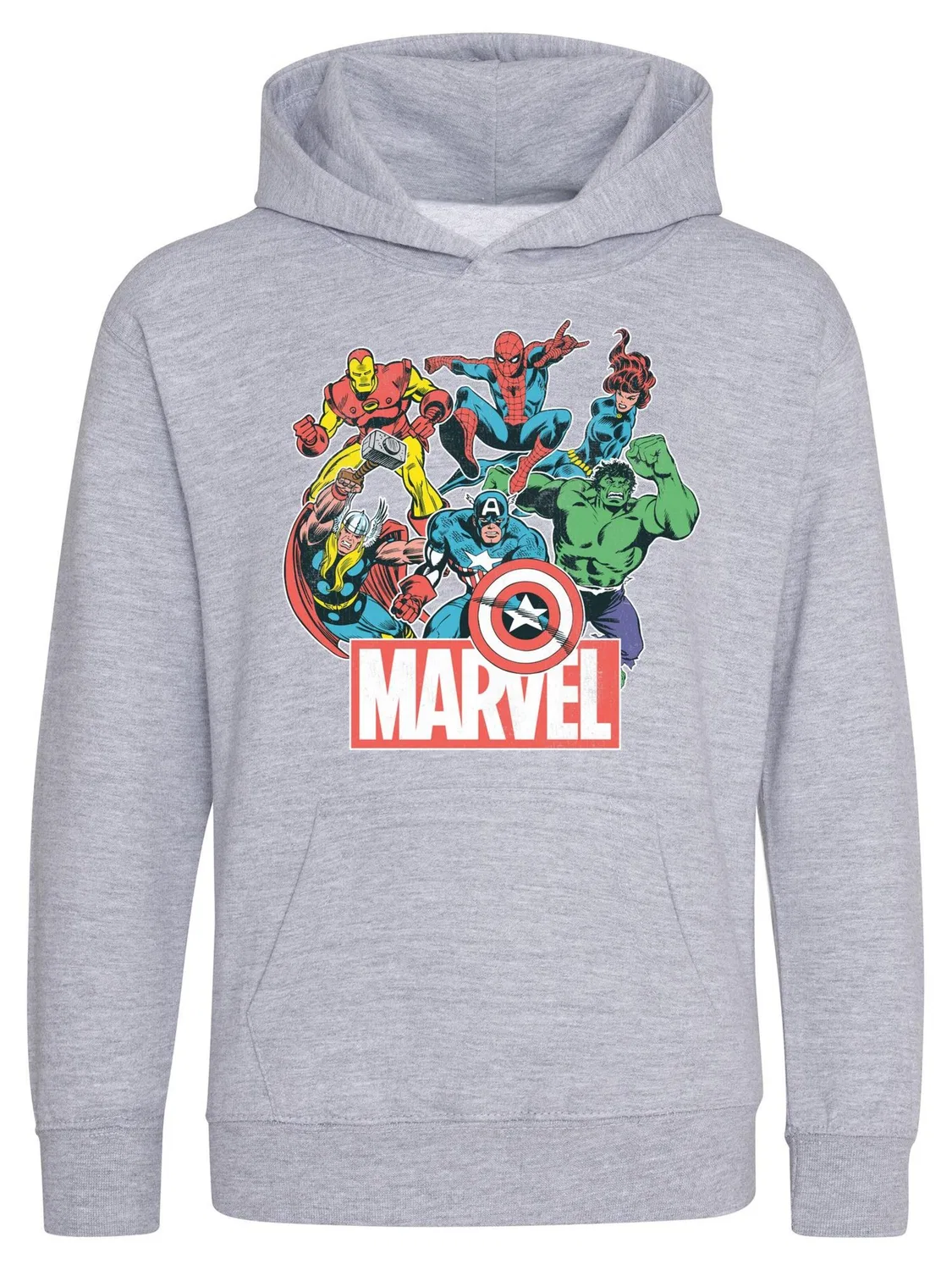 Толстовка Marvel серого цвета