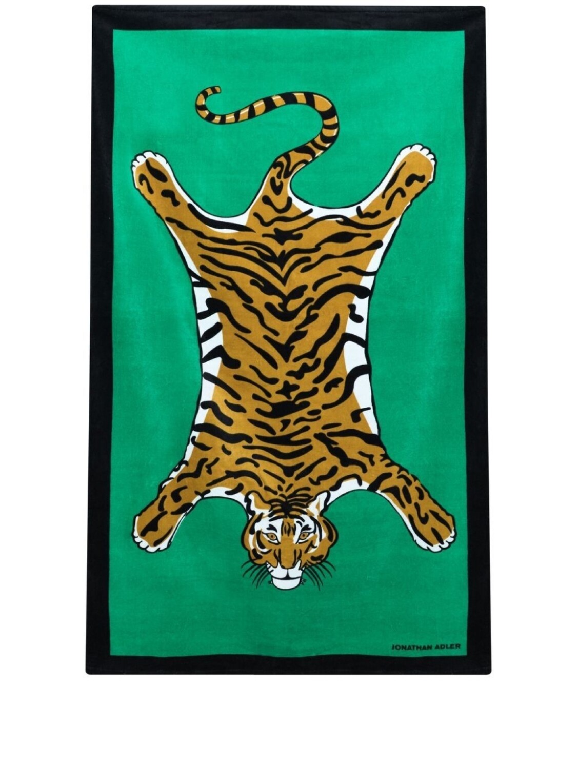 

Jonathan Adler пляжное полотенце с принтом Tiger, зеленый