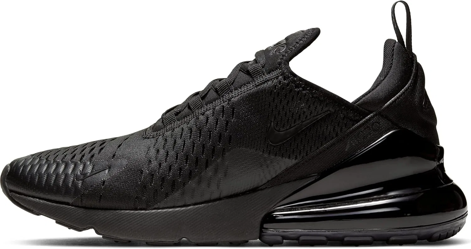 Мужские низкие кроссовки Nike Air Max 270, Black Black Black 005