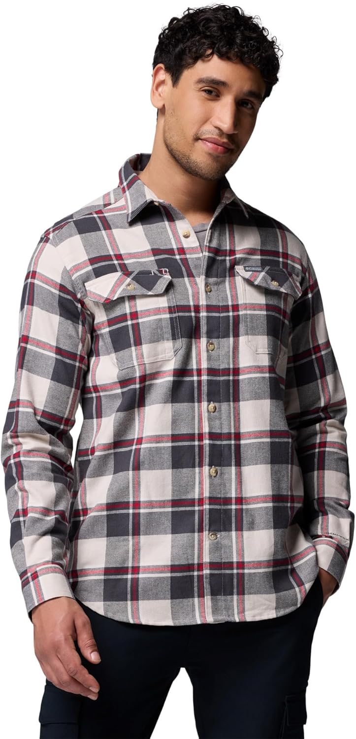 

Рубашка Columbia Mens Flare Gun Stretch Flannel, Dark Stone Trails Edge Plaid