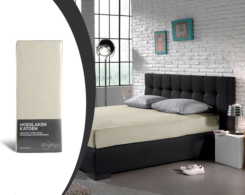 

Простыня Sleeptime, простыня из 100% хлопка, бежевого цвета Sleeptime, бежевый