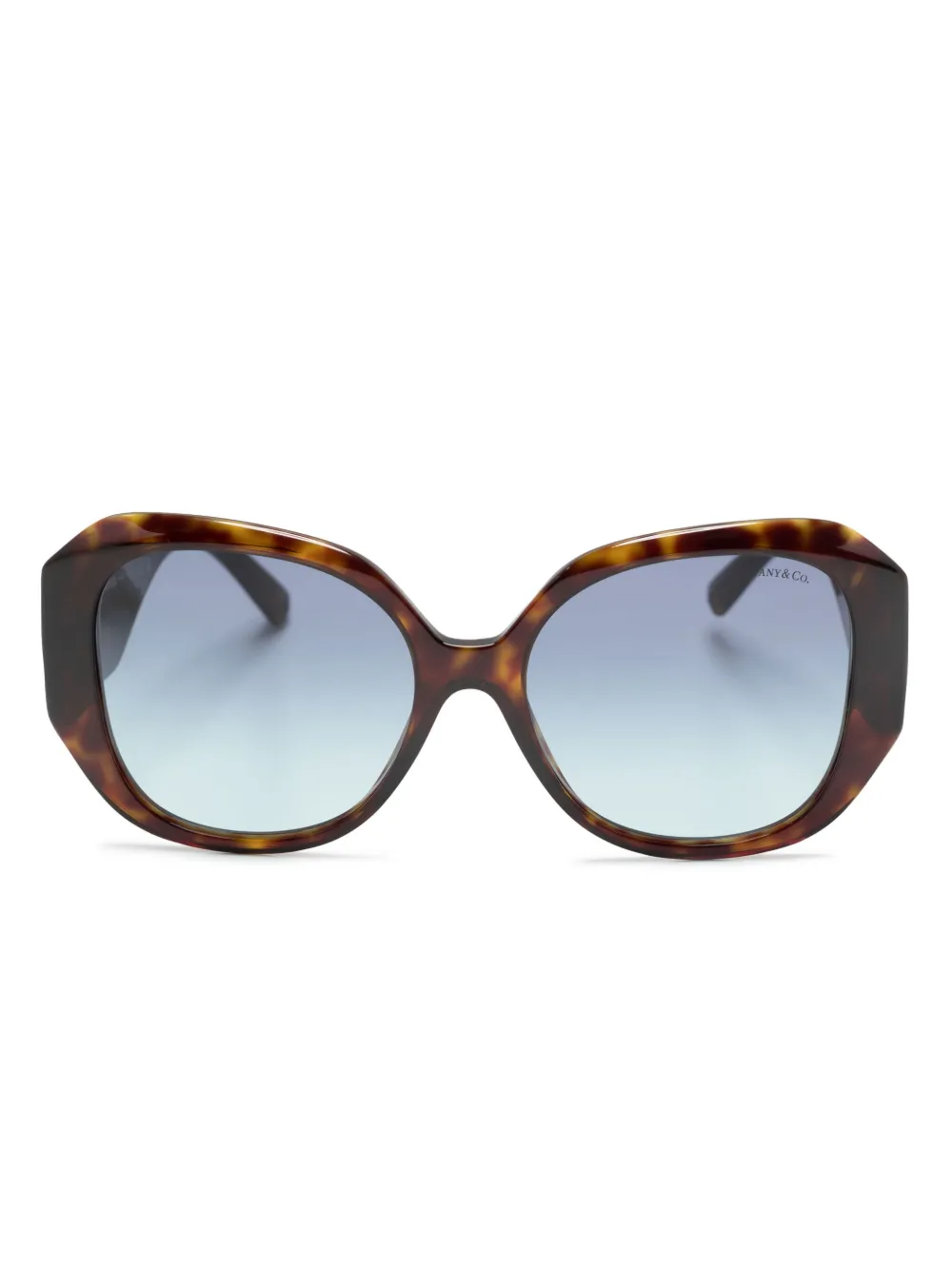

Солнцезащитные очки в массивной оправе с логотипом Tiffany & Co Eyewear, коричневый