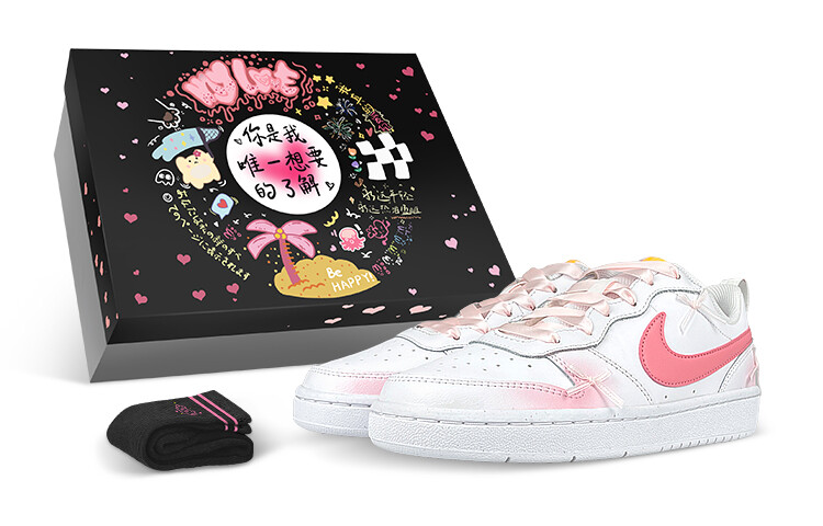 

Кроссовки для скейтбординга Court Borough Series женские, низкие, белые/розовые Nike, Розовый, Кроссовки для скейтбординга Court Borough Series женские, низкие, белые/розовые Nike