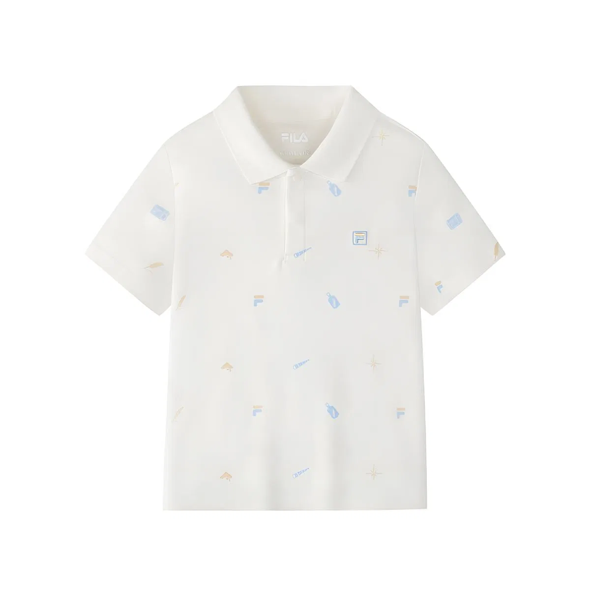 Футболка детская с коротким рукавом и принтом all over print FILA KIDS
