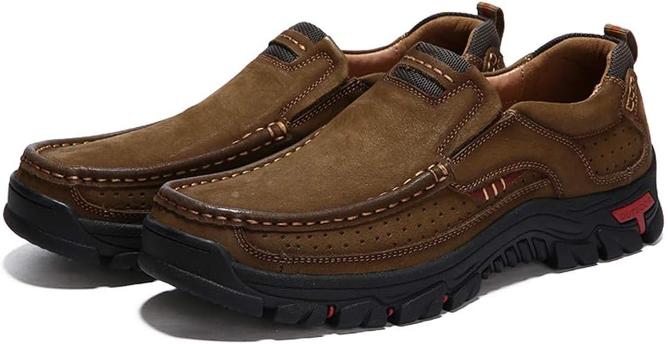 

Мужские кожаные удобные обувь для активного отдыха Asifn, повседневные кроссовки для походов, дышащие, стильные, удобные для вождения, роскошные кожаные слипоны, деловые офисные и уличные лоуферы, хаки