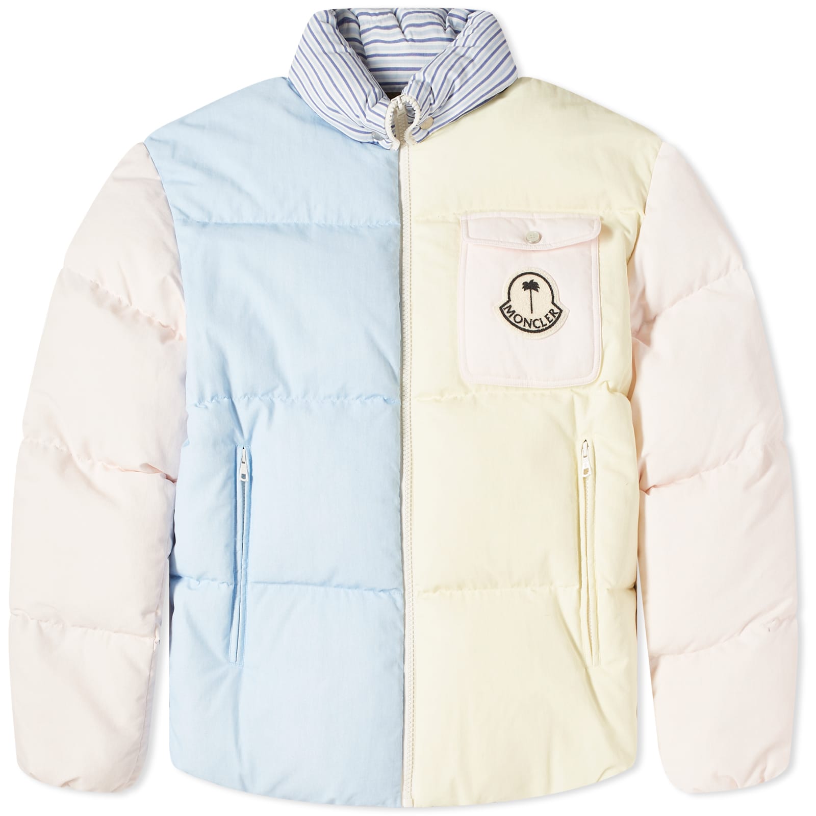 

Куртка Moncler Genius X Palm Angels Douady, цвет White Blue