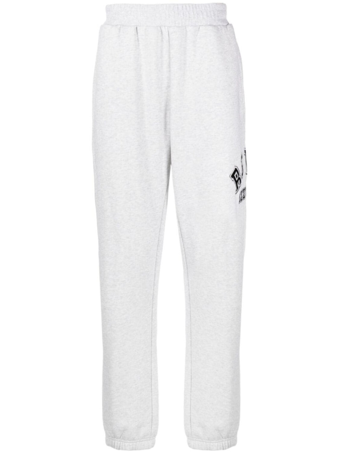 

izzue logo-appliqué jersey track pants, серый