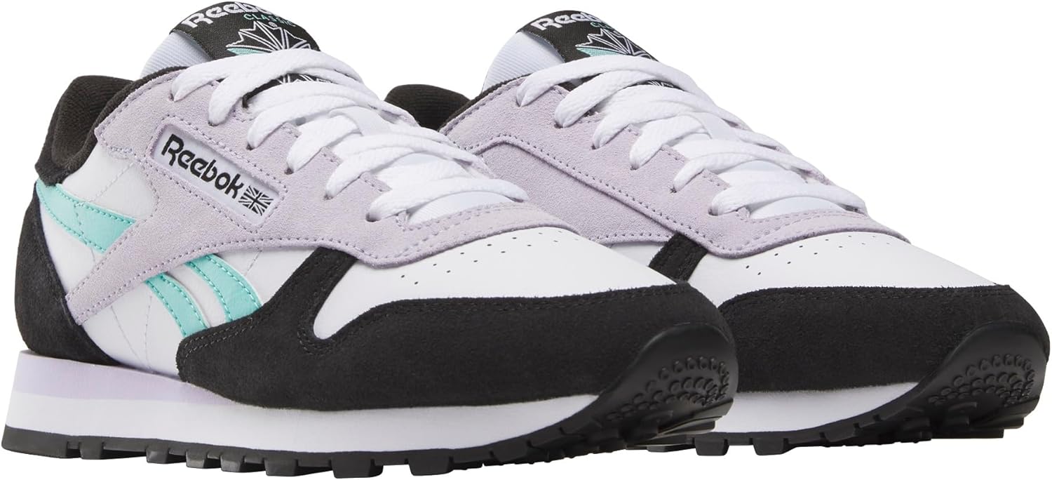 Кроссовки Reebok Classic Leather для мужчин, белый/черный — фото 2