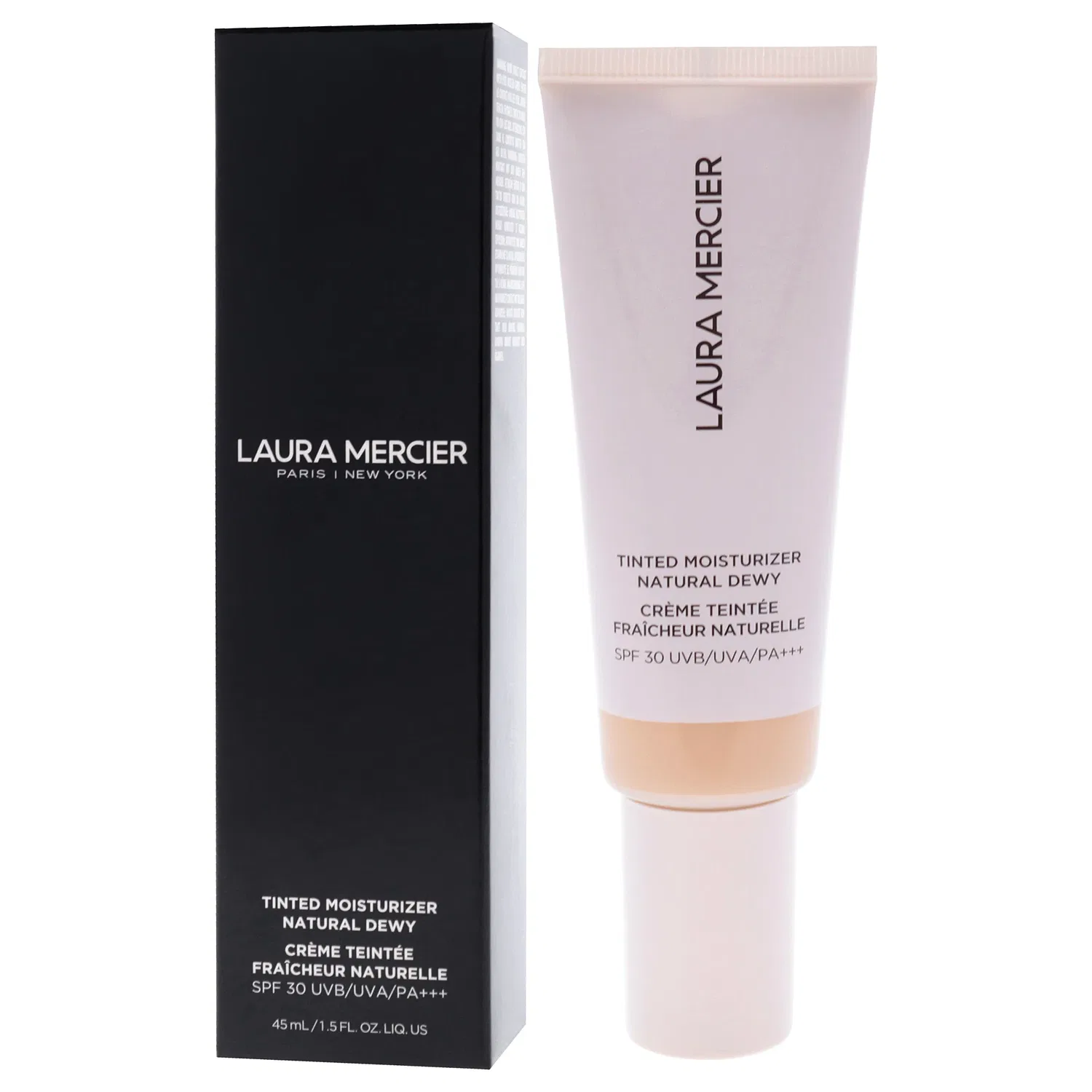 Тонирующий увлажняющий крем Natural Dewy SPF 30 - 1W Blonde от Laura Mercier для женщин - 1,5 унции (42 г), коричневый — фото 4