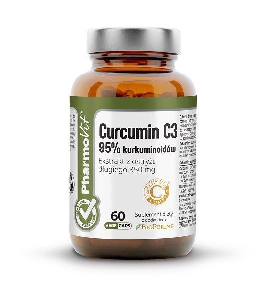 

Куркума в капсулах Pharmovit Clean Label Curcumin, 60 шт
