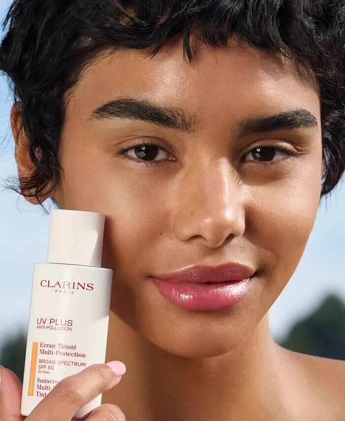 Солнцезащитный крем для лица UV Plus с защитой от загрязнений SPF 50 Clarins, цвет Light — фото 2