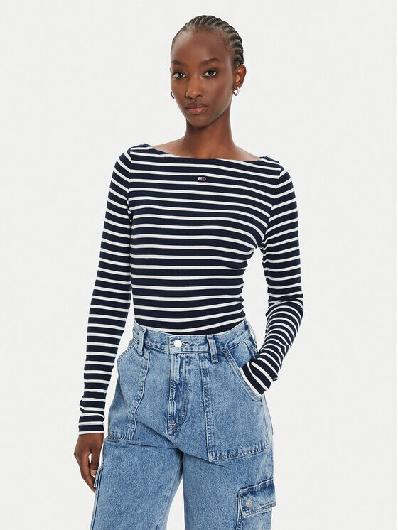 

Узкая блузка Tommy Jeans, синий