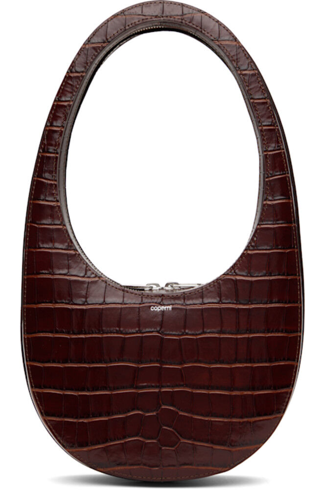 

Сумка Brown Croco Swipe Bag Coperni