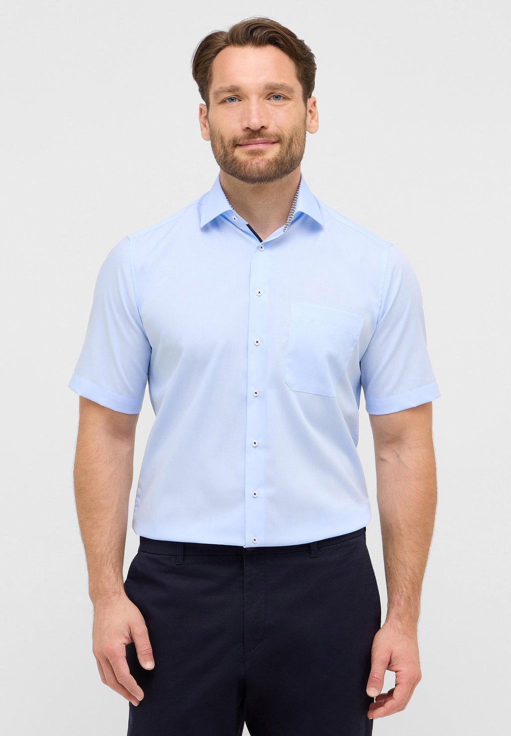 

Рубашка COMFORT FIT Eterna, светло-голубой