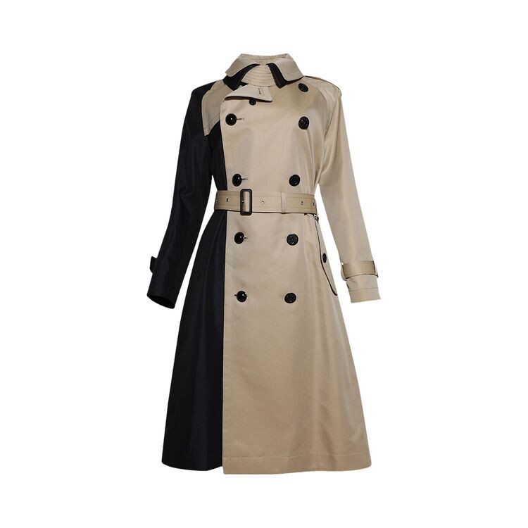 

Пальто Sacai Cotton Gabardine Coat Navy/Beige, синий