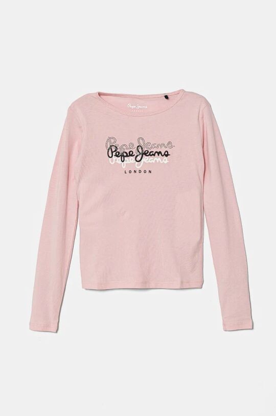 

TIANNE детская хлопковая рубашка с длинными рукавами Pepe Jeans, розовый