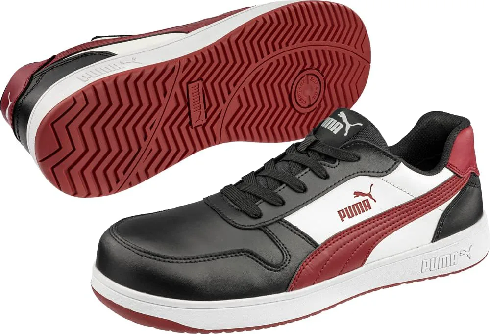 PUMA Мужские кроссовки Frontcourt Low Eh Sr Ct, черный/белый/красный — фото 2