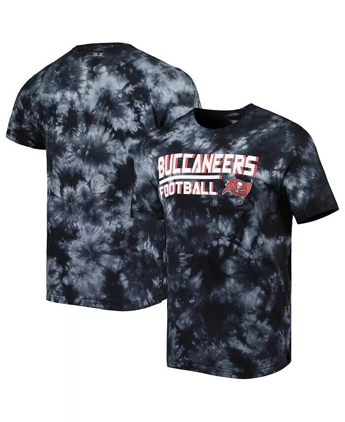 

Мужская черная футболка Tampa Bay Buccaneers Recovery Tie-Dye MSX by Michael Strahan