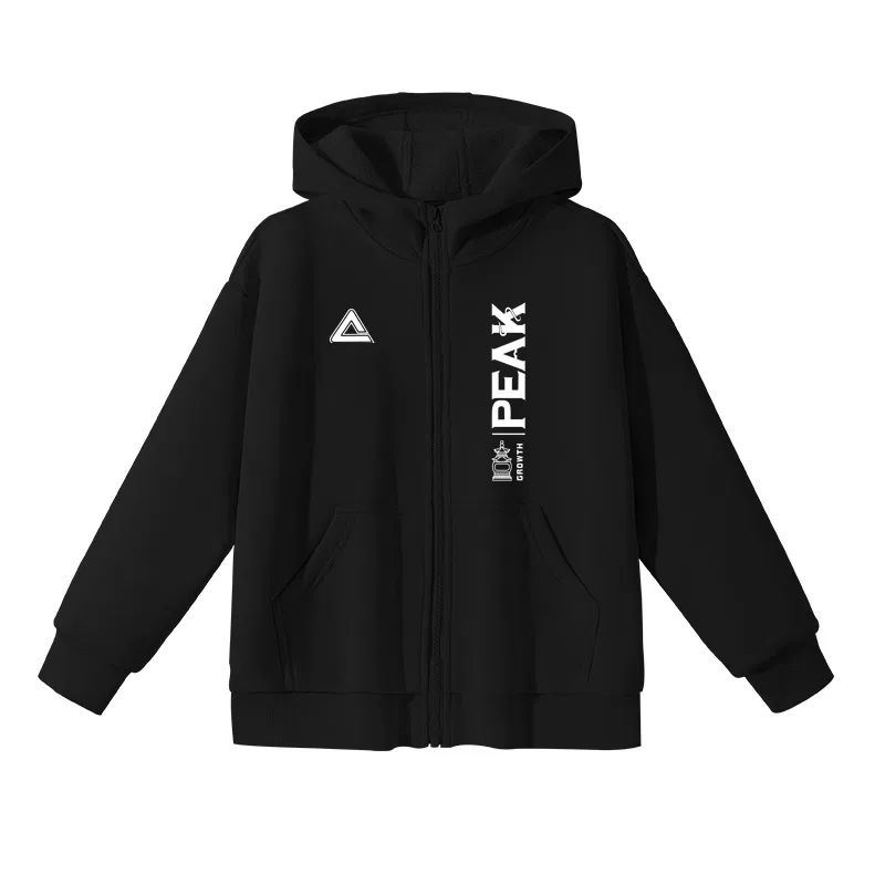 Свитшот детский с капюшоном PEAK Black/White