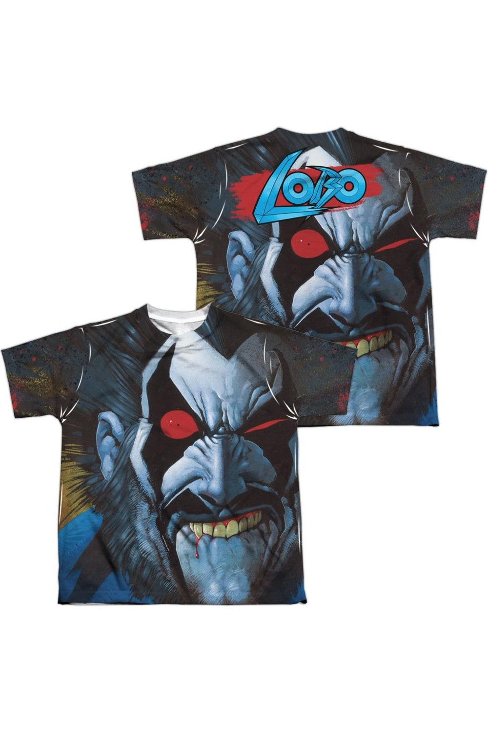 

Футболка с коротким рукавом для детей Justice League of America с принтом Bit Lip (спереди и сзади) Gildan, белый