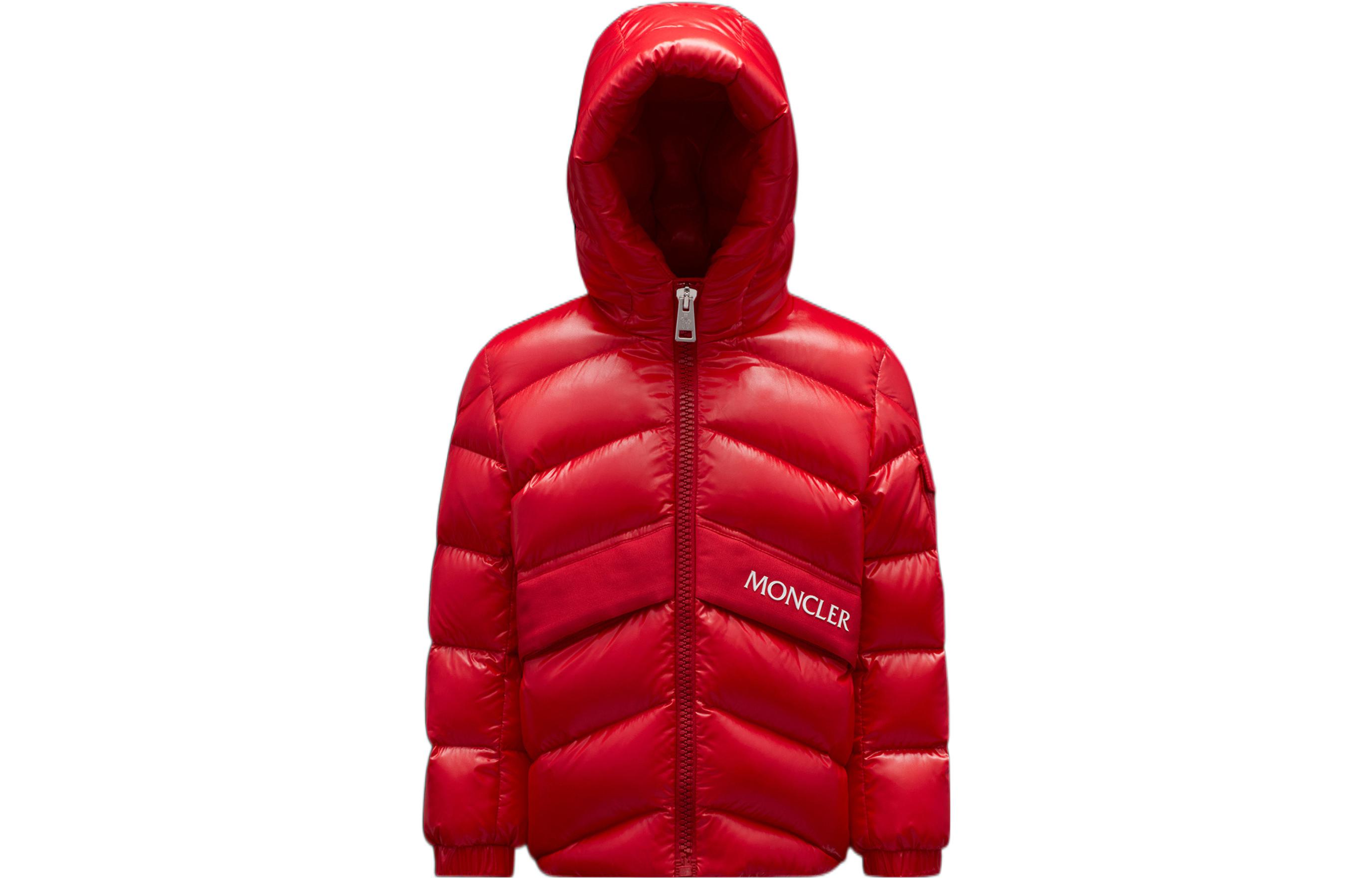 

Детская пуховая куртка Moncler, красная