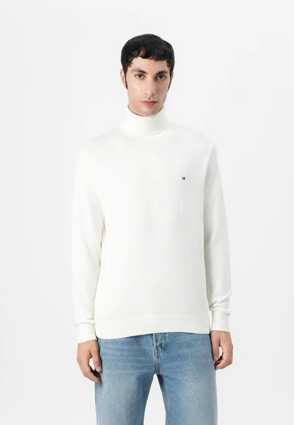 Свитер с высоким воротником из кашемира pima org ctn Tommy Hilfiger, Ivory Petal