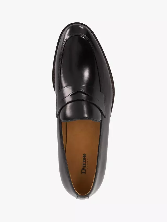 Лоферы Surrey Premium с кожаной подошвой Dune London, Black — фото 4