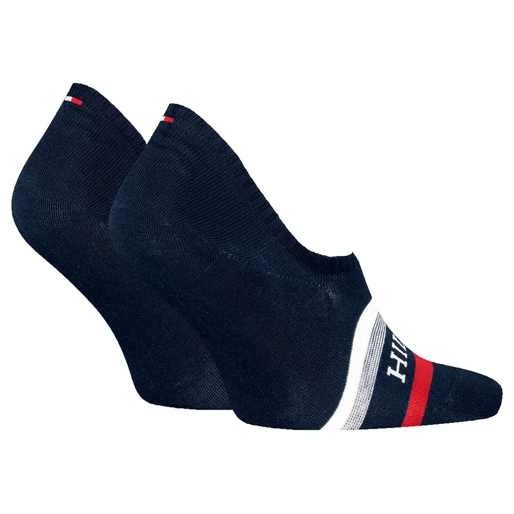Носки 2 шт Tommy Hilfiger Footie no show, синий — фото 2