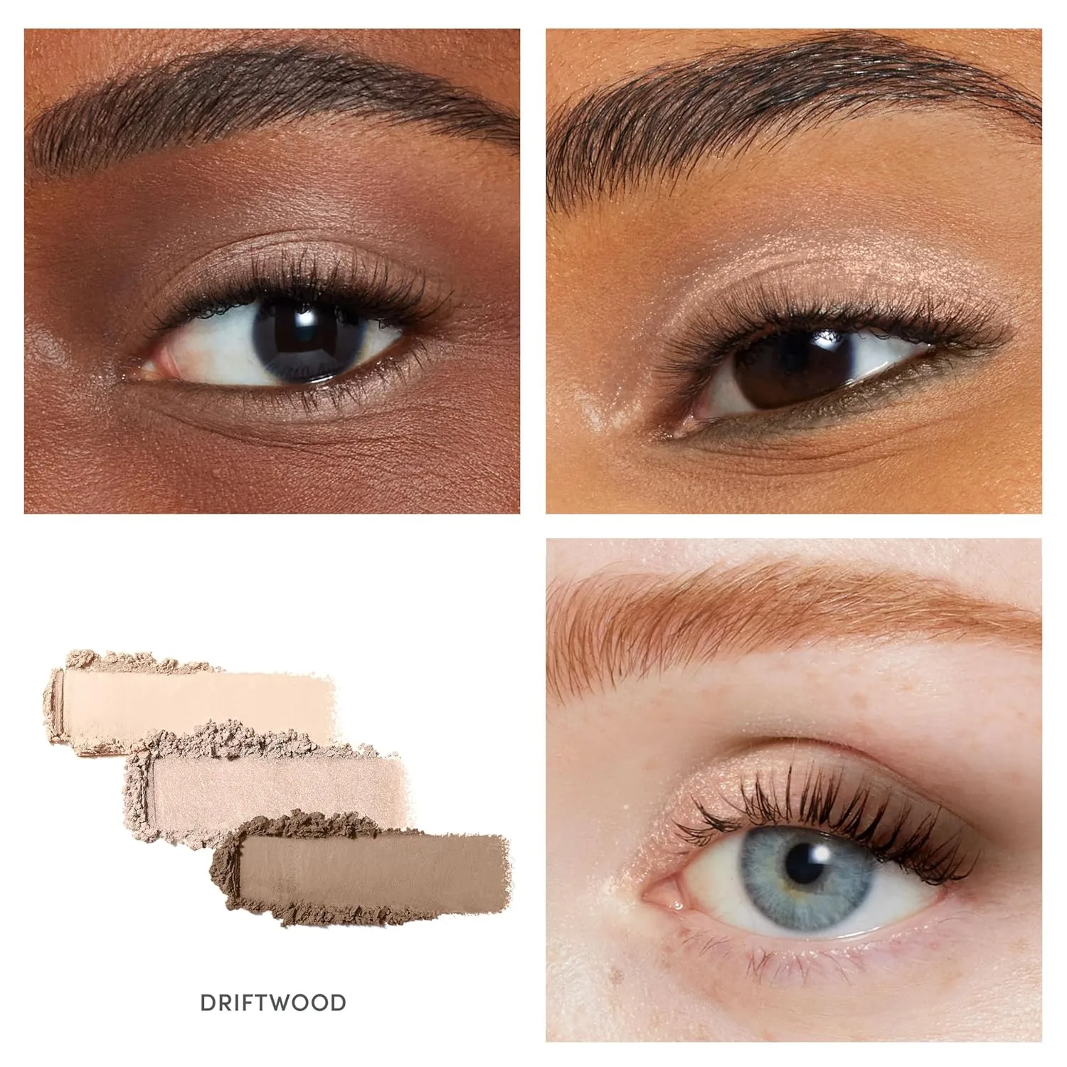 Тени для век Jane Iredale PurePressed Eye Shadow Triple, высокопигментированные минеральные тени для век, стойкая формула, предотвращающая скатывание, безопасны для чувствительной кожи вокруг глаз., Driftwood — фото 3