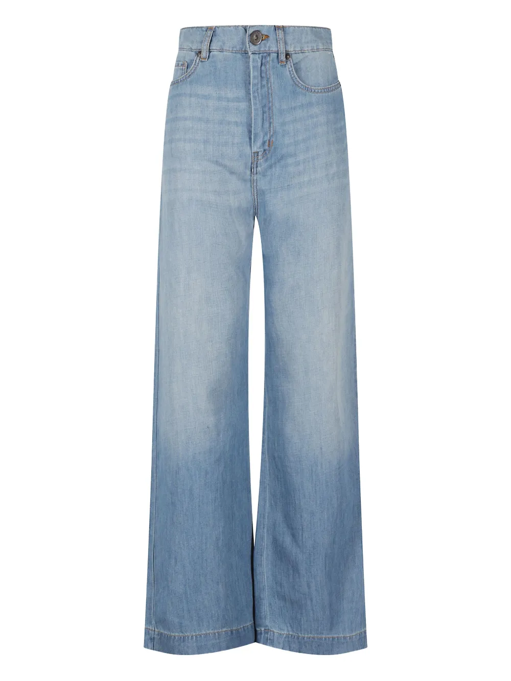 

Широкие джинсы Volpino Weekend Max Mara, синий