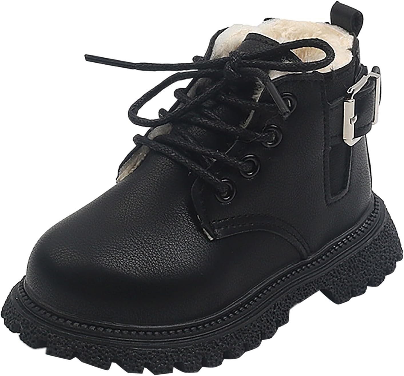 

Детские боевые ботинки для девочек, модные короткие ботильоны с низким каблуком, детские ботинки, короткие ботильоны (малыши/маленькие дети/старшие дети) JEUROT, Black