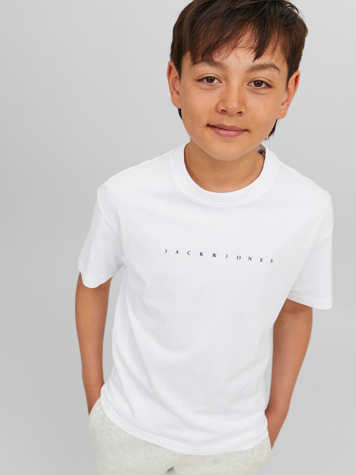 Футболка JACK & JONES Junior, белый — фото 3