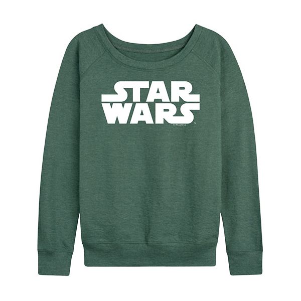 

Женская футболка с логотипом French Terry с длинным рукавом Star Wars, Heather Juniper