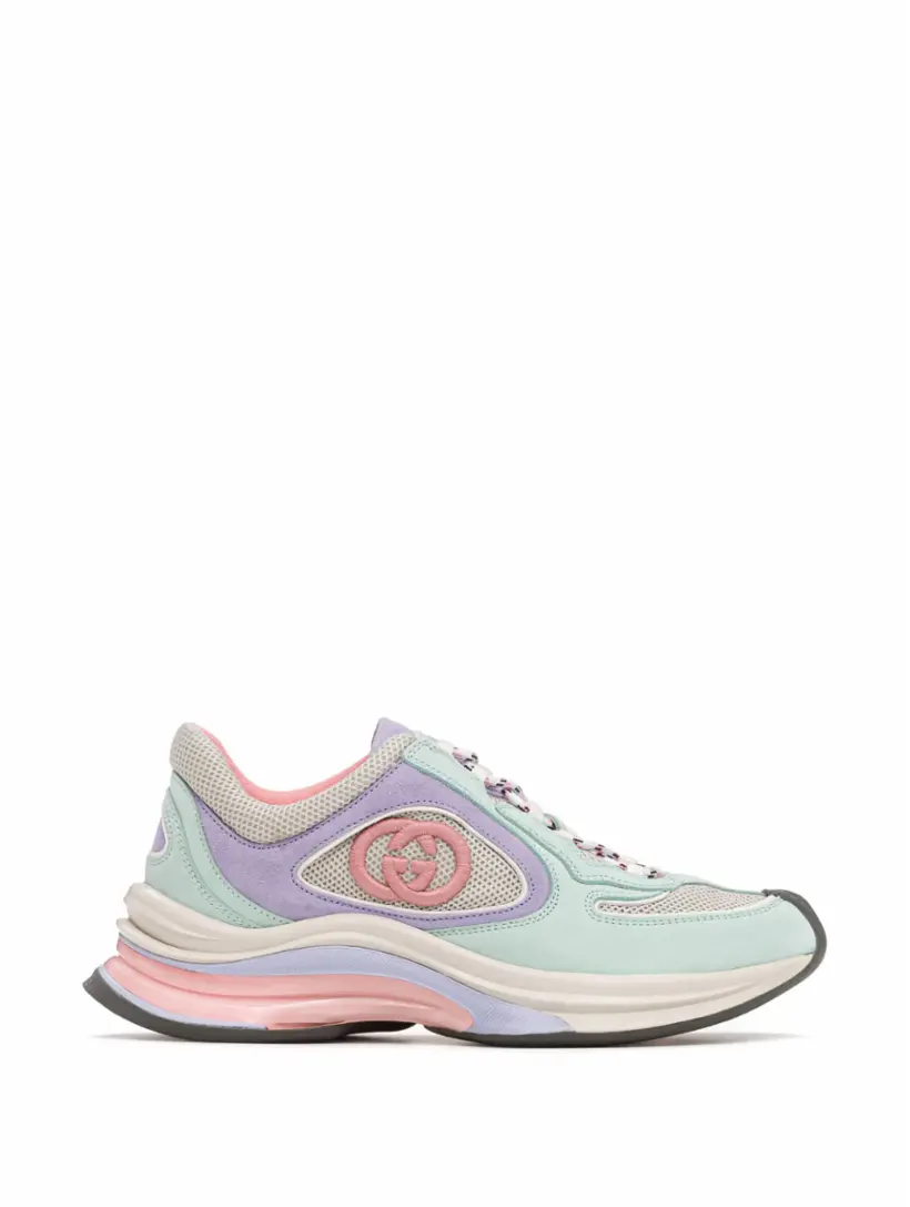 

Комбинированные кроссовки Gucci Run Gucci, мультиколор