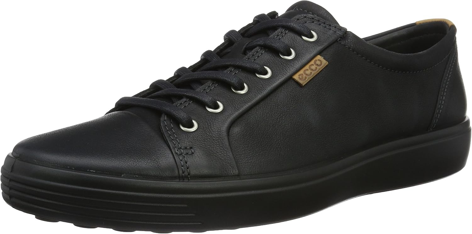 Мужские модные кроссовки ECCO Soft 7, черный/черный