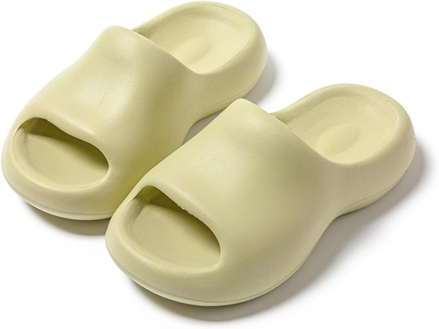 

Тапочки-подушечки для женщин и мужчин, шлепанцы, сандалии для душа, шлепанцы Cloud Slides с толстой подошвой Srdmuph, зеленый