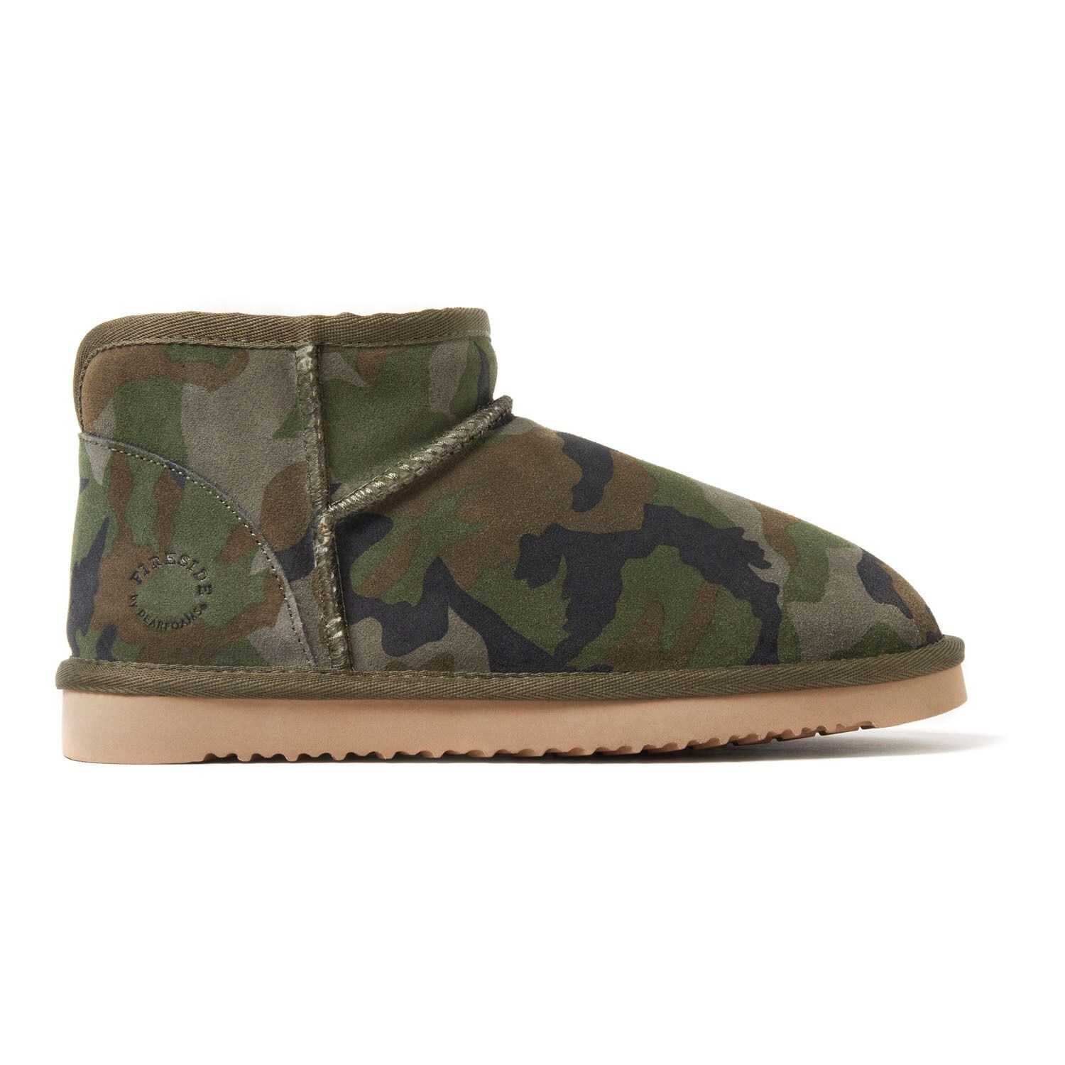 Женские тапочки из короткой овчины Fireside by Dearfoams Riverland Dearfoams
