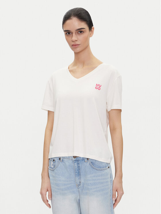 

Футболка обычного кроя Nika_T-Shirt 50540046 Hugo, экрю