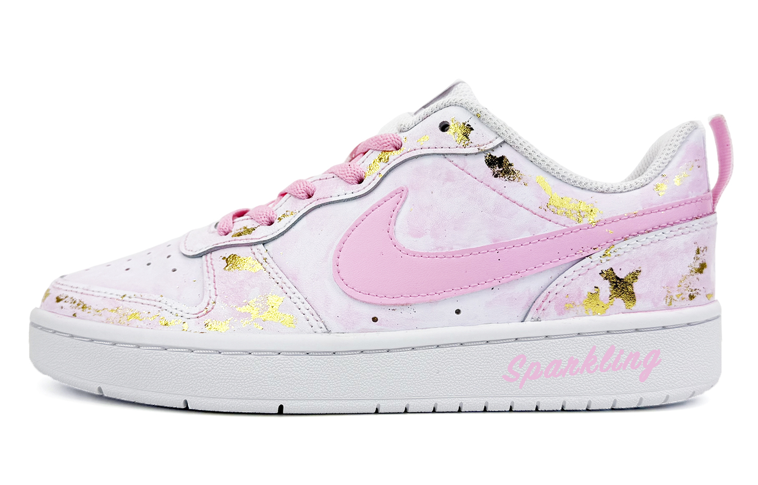 

Nike Кроссовки для скейтбординга Court Borough Low Top розовые для подростков