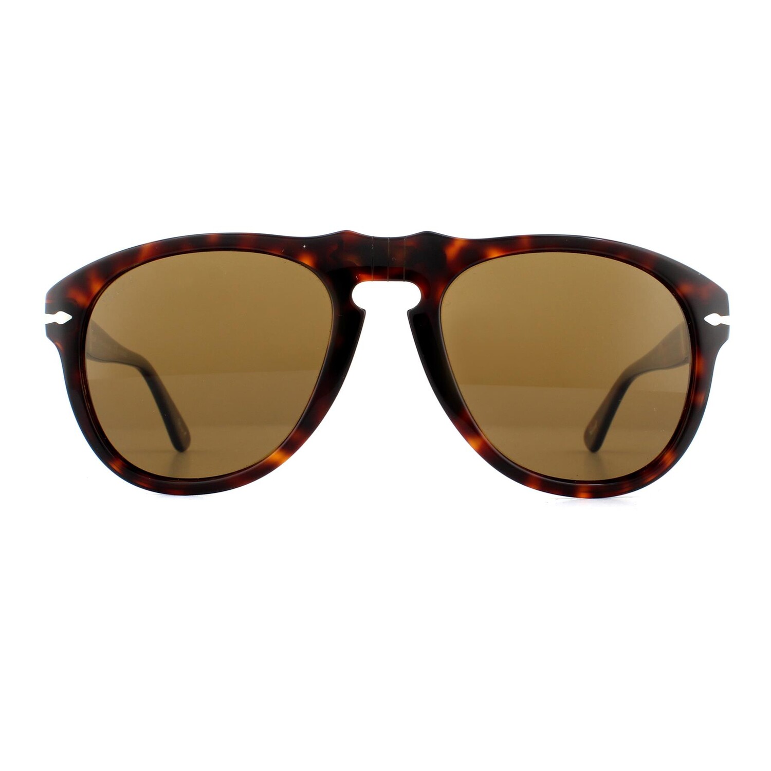

Поляризационные солнцезащитные очки aviator havana Persol, коричневый