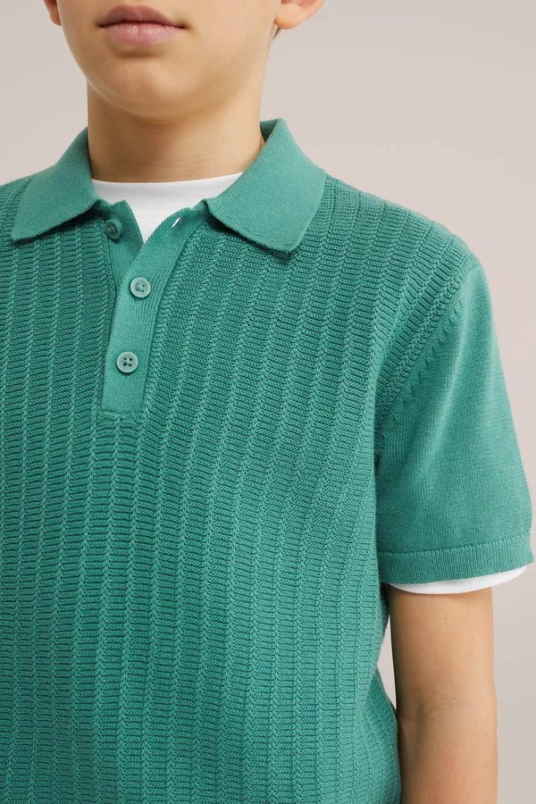 Рубашка поло We Fashion, Dark Green — фото 2