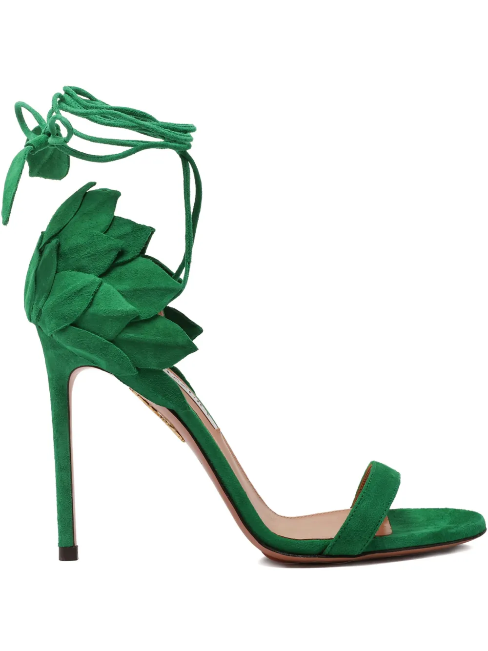 Босоножки Hibiscus 105 Aquazzura, зеленый