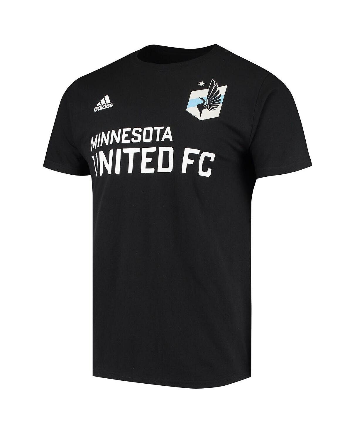 Мужская черная футболка Kevin Molino Minnesota United FC Go To Name and Number adidas — фото 3