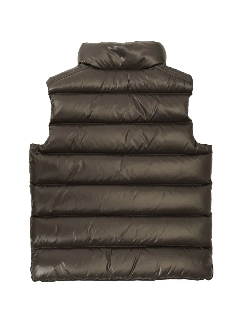 Стеганый жилет с нашивкой-логотипом Moncler Grenoble Kids, черный — фото 2