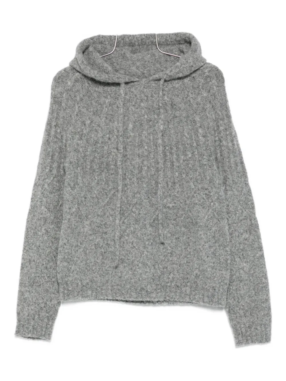 

Худи из трикотажа с эффектом меланжа Semicouture, серый